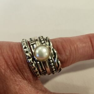 Silpada Sterling stackable rings, size 7